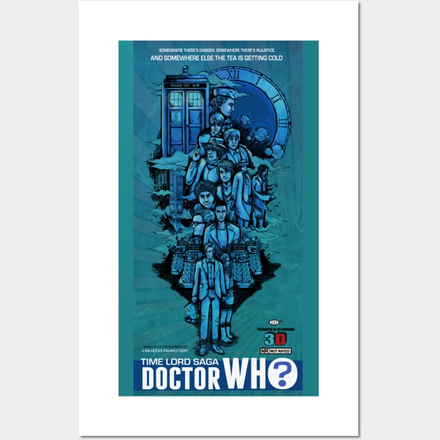 Timelord Saga Art Print Wall Art by Drakxxx